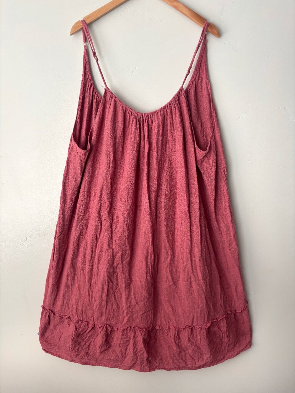 Kona Sol Swim Cover Up Dress Plus Size 3X Target Pink Crinkle Cami Summer